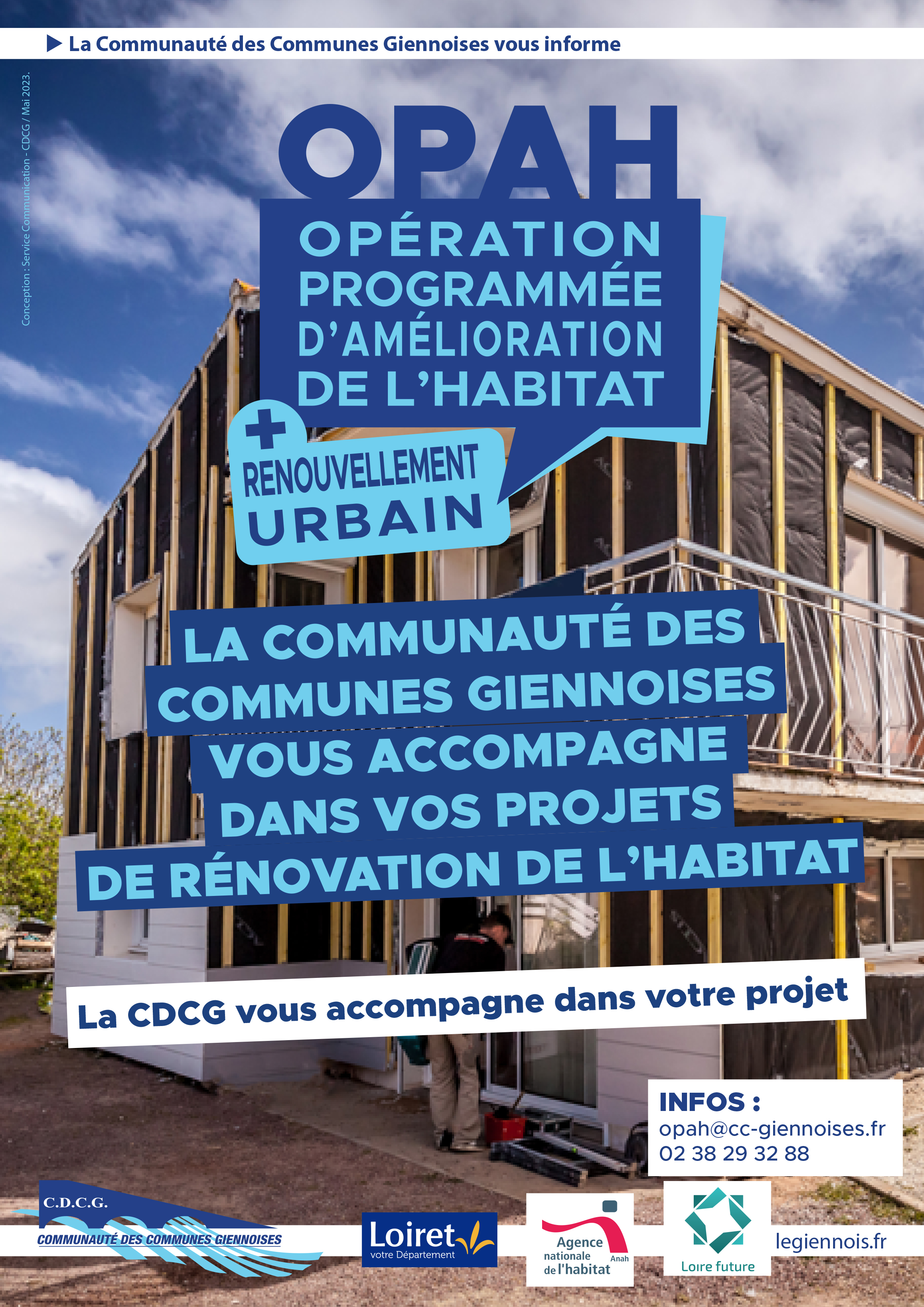 Affiche réunion publique OPAH 2023 F