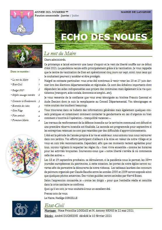 Echo juillet 2021